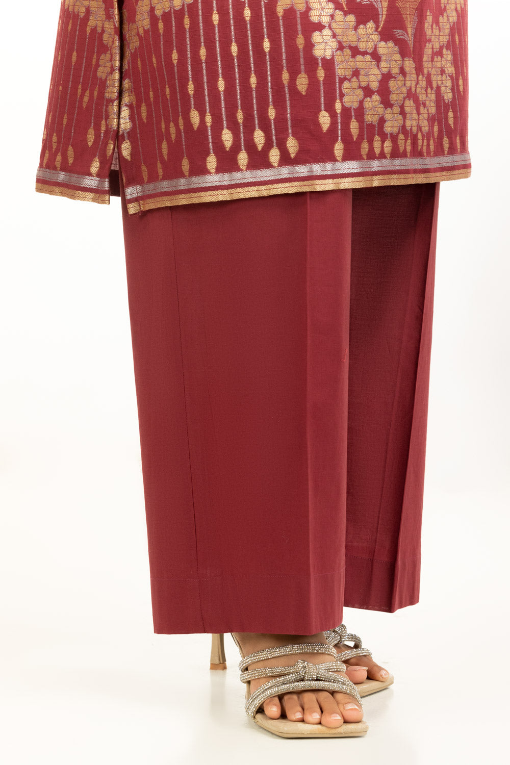 3Pc Doria Lawn Jacquard Suit