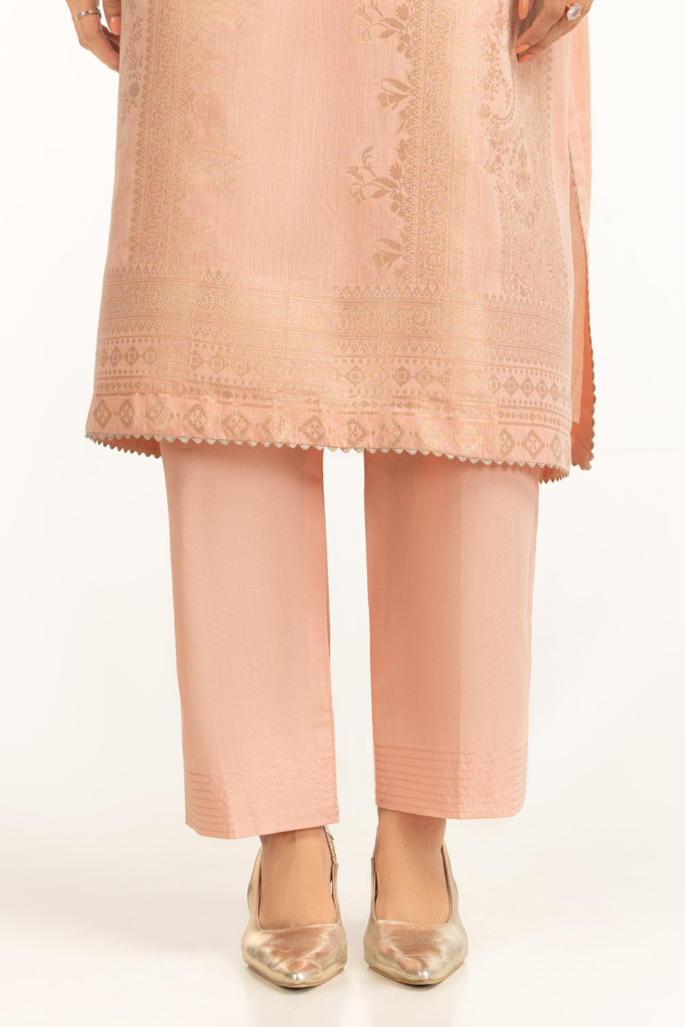 3Pc Dyed Jacquard Suit
