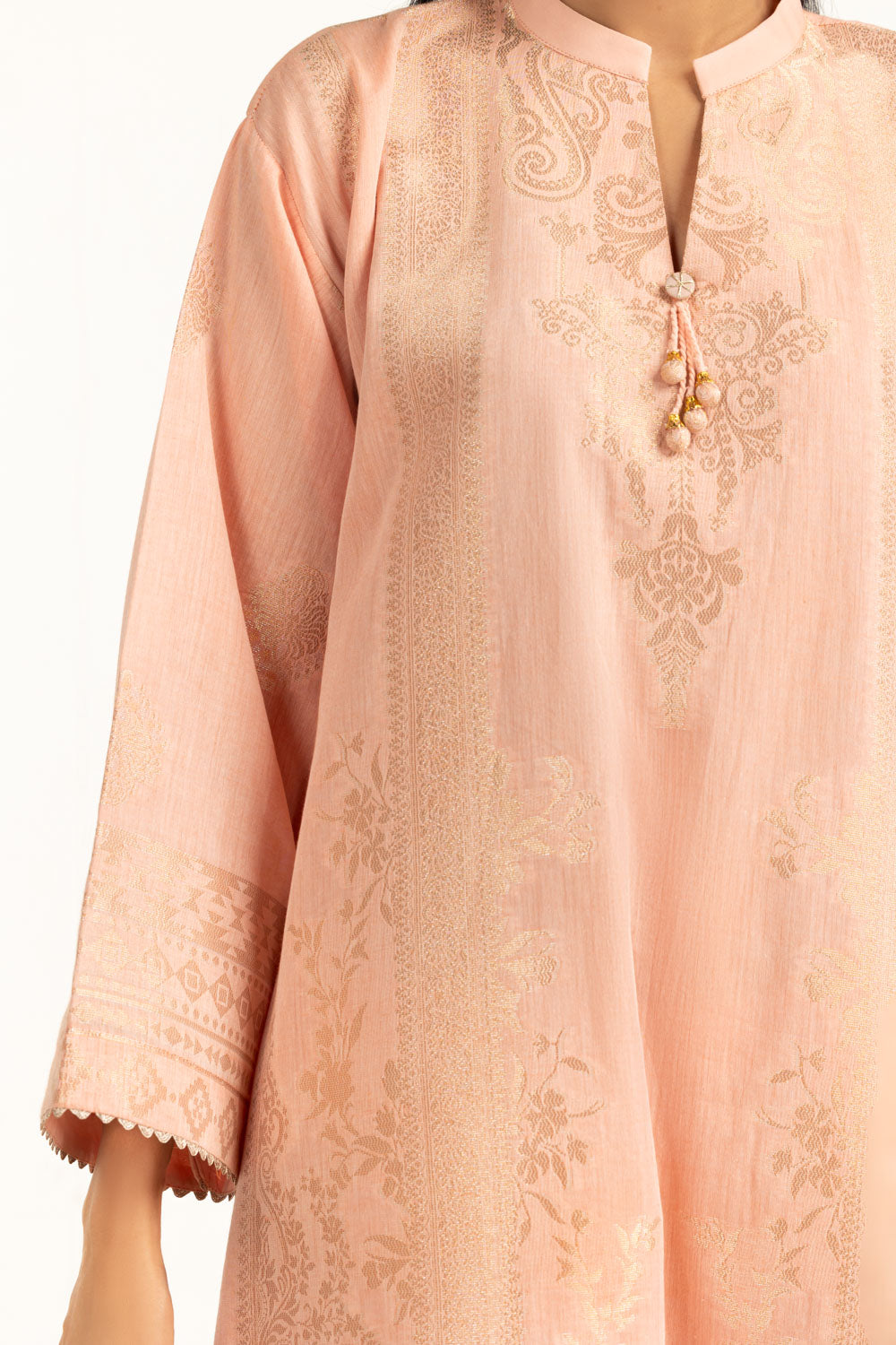 3Pc Dyed Jacquard Suit
