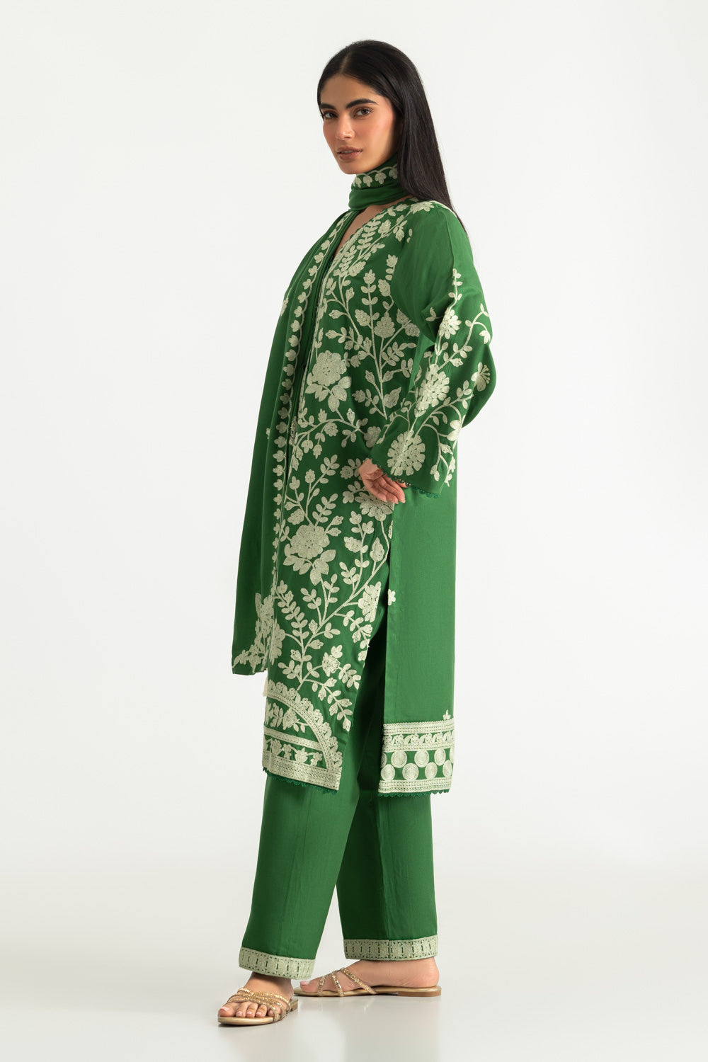 3PC Pashmina Embroidered Suit