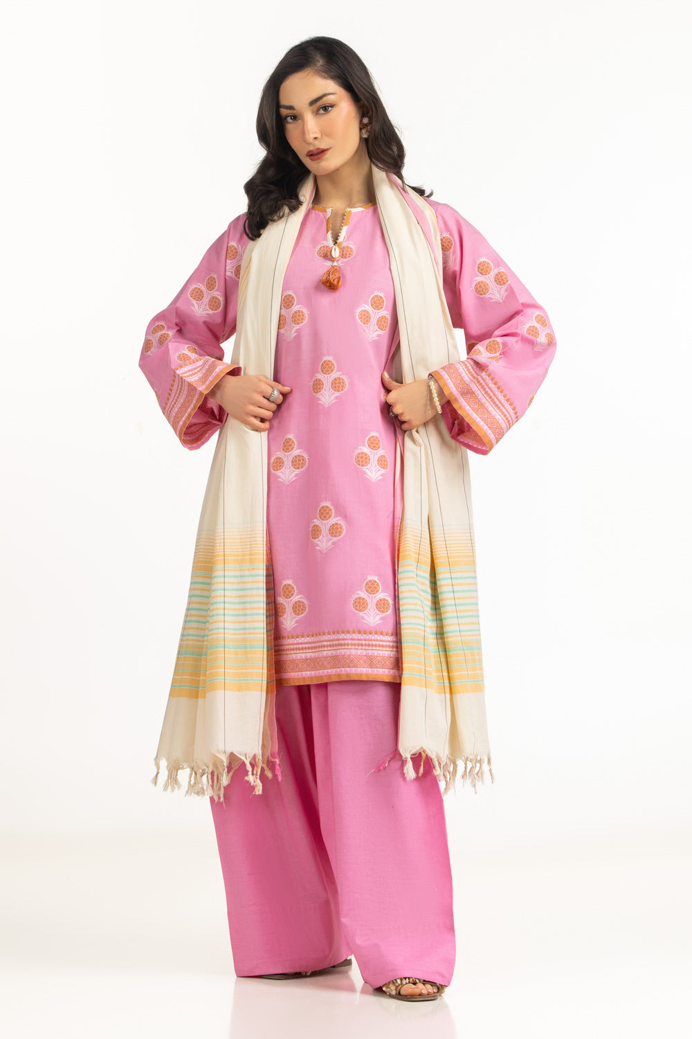 3Pc Jacquard Dyed Suit