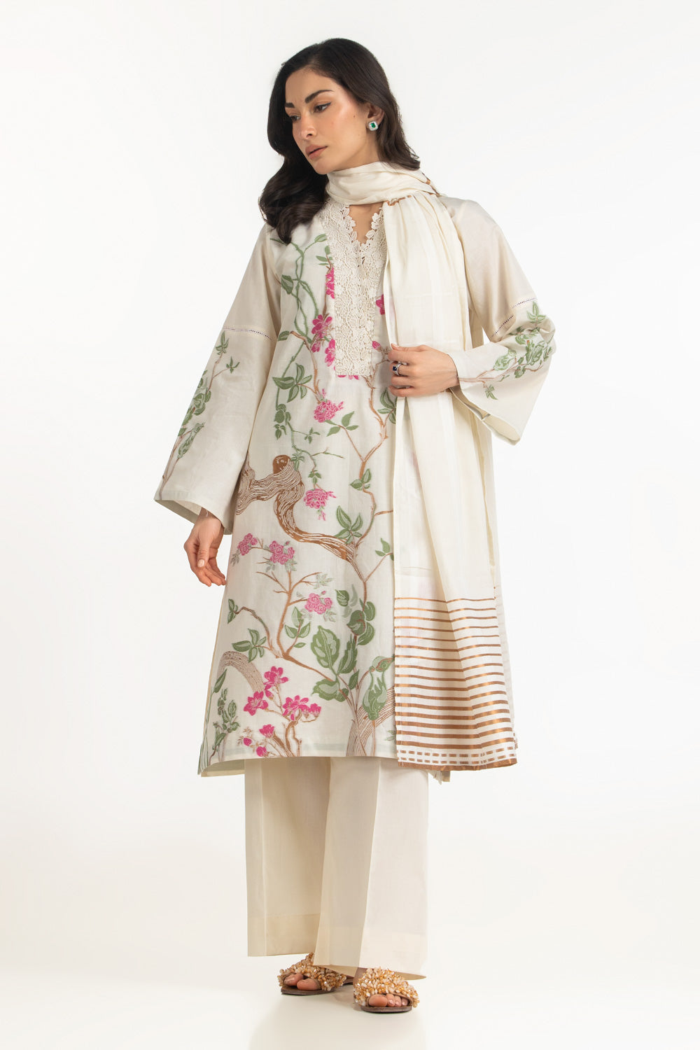 3Pc Jacquard Dyed Suit