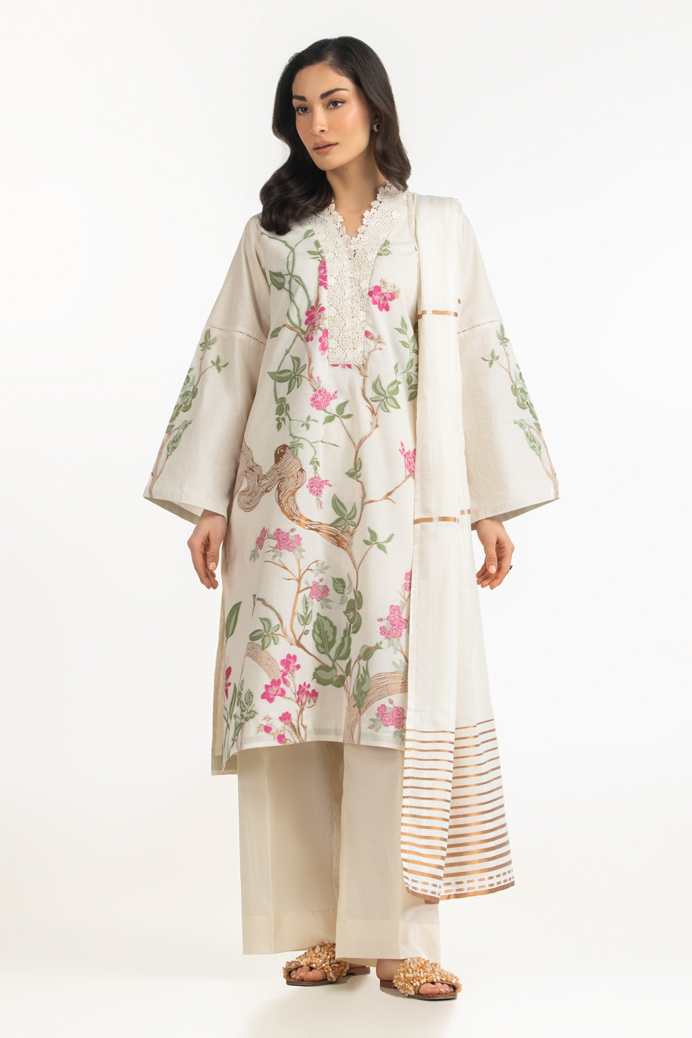 3Pc Jacquard Dyed Suit