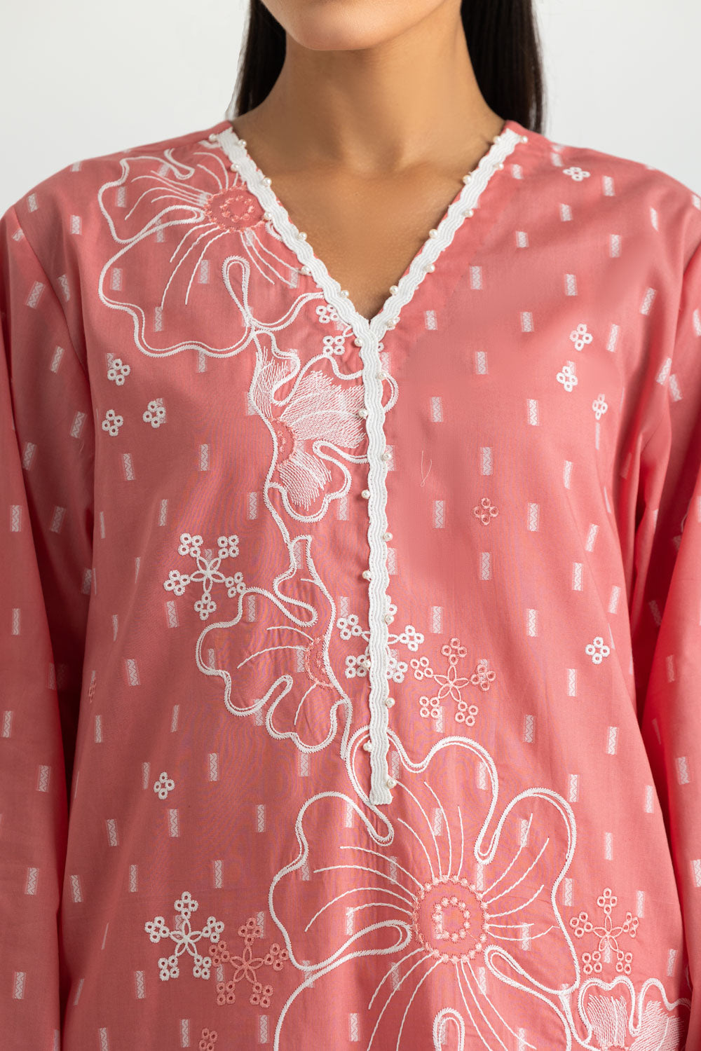3PC Jacquard Embroidered Suit