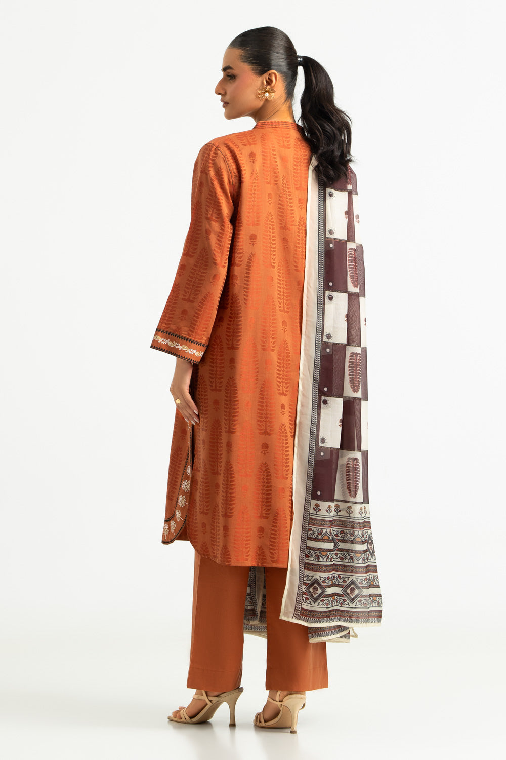 3PC Jacquard Printed Suit