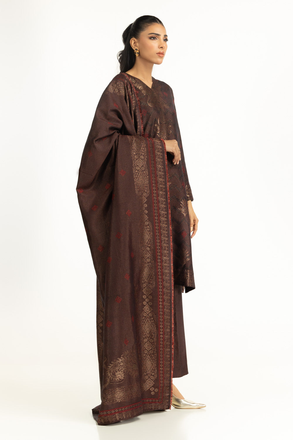 3Pc Jacquard Suit