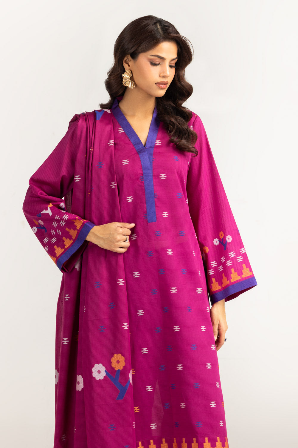 3Pc Jacquard Suit
