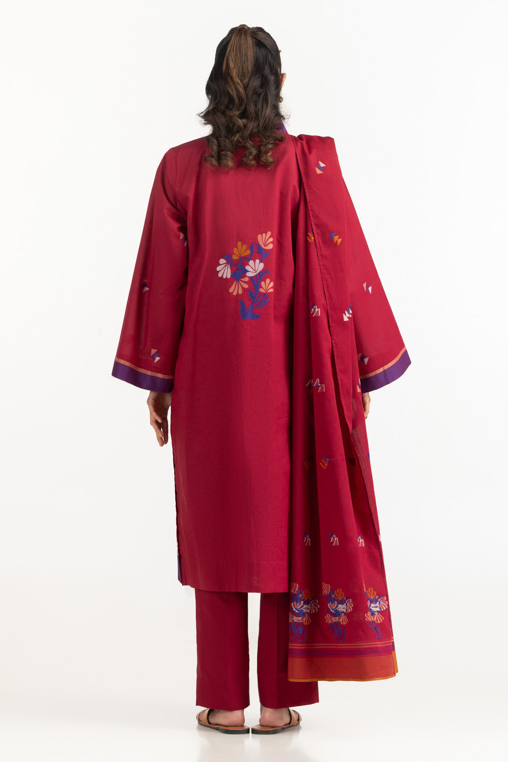 3Pc Jacquard Suit