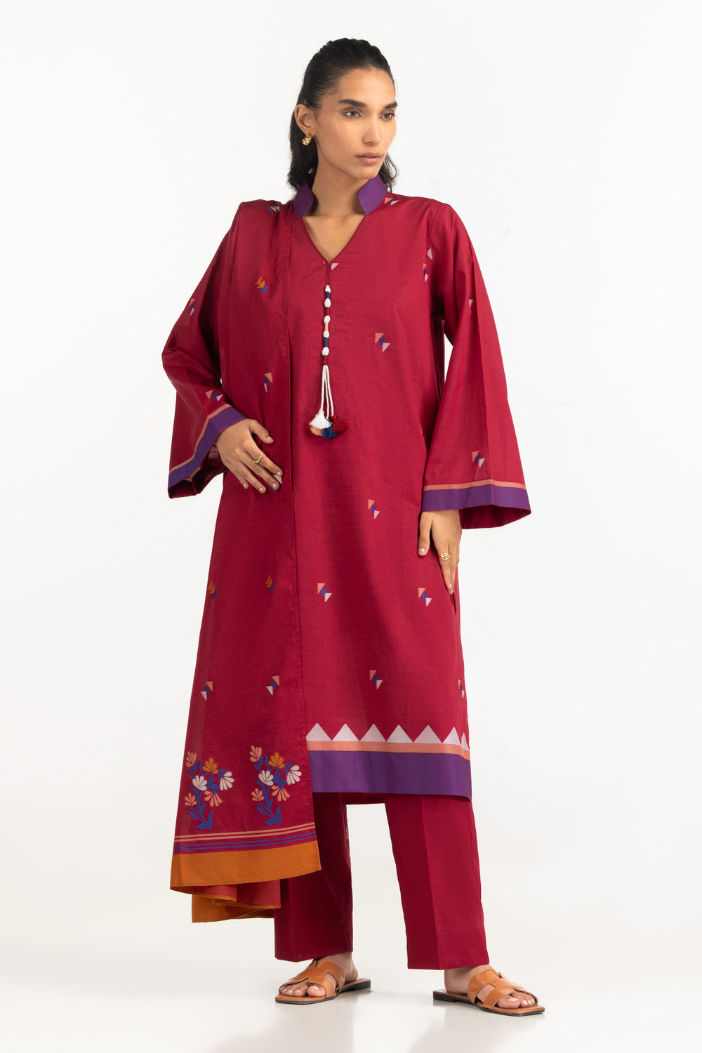 3Pc Jacquard Suit