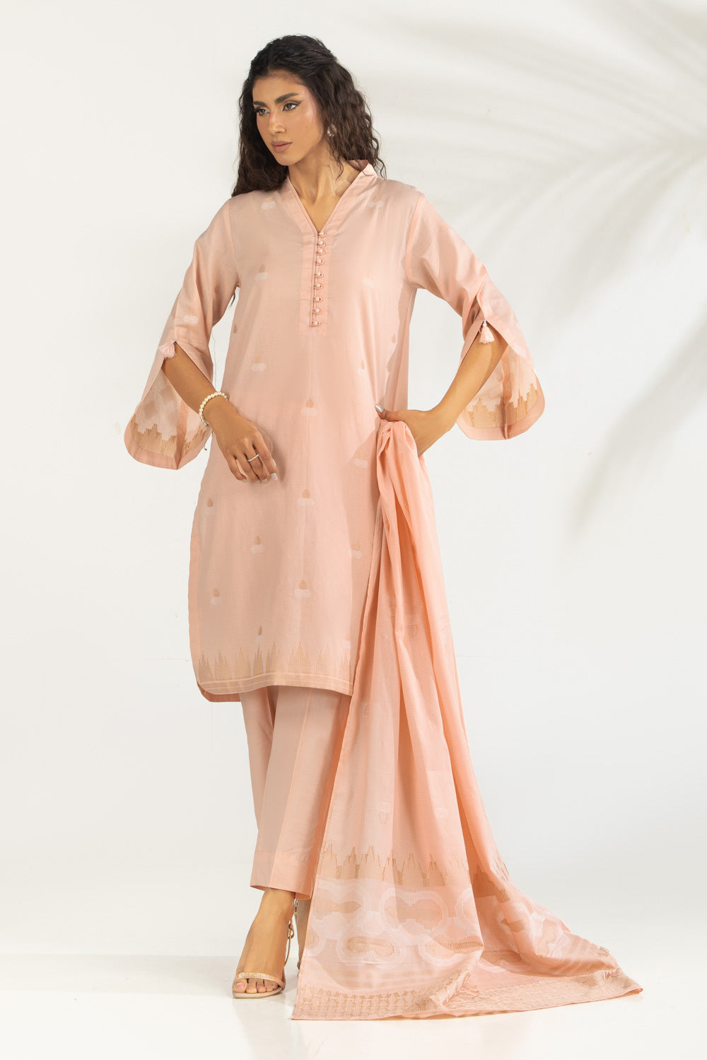 3Pc Jacquard Suit