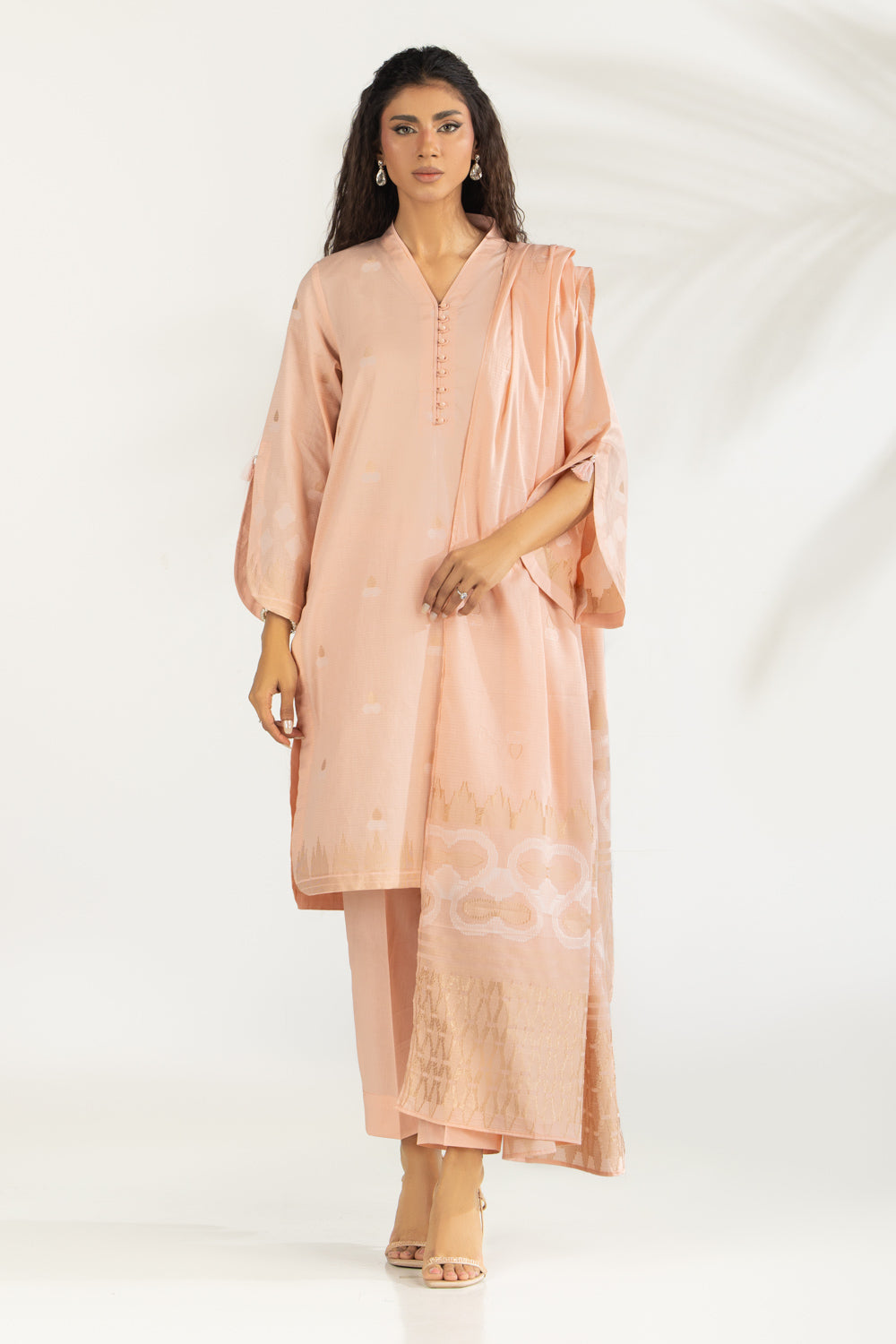 3Pc Jacquard Suit