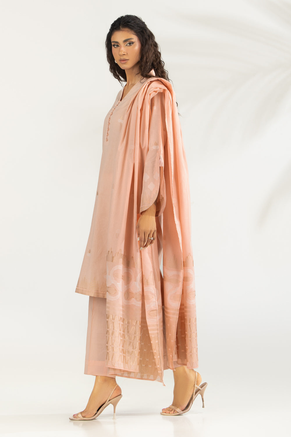 3Pc Jacquard Suit