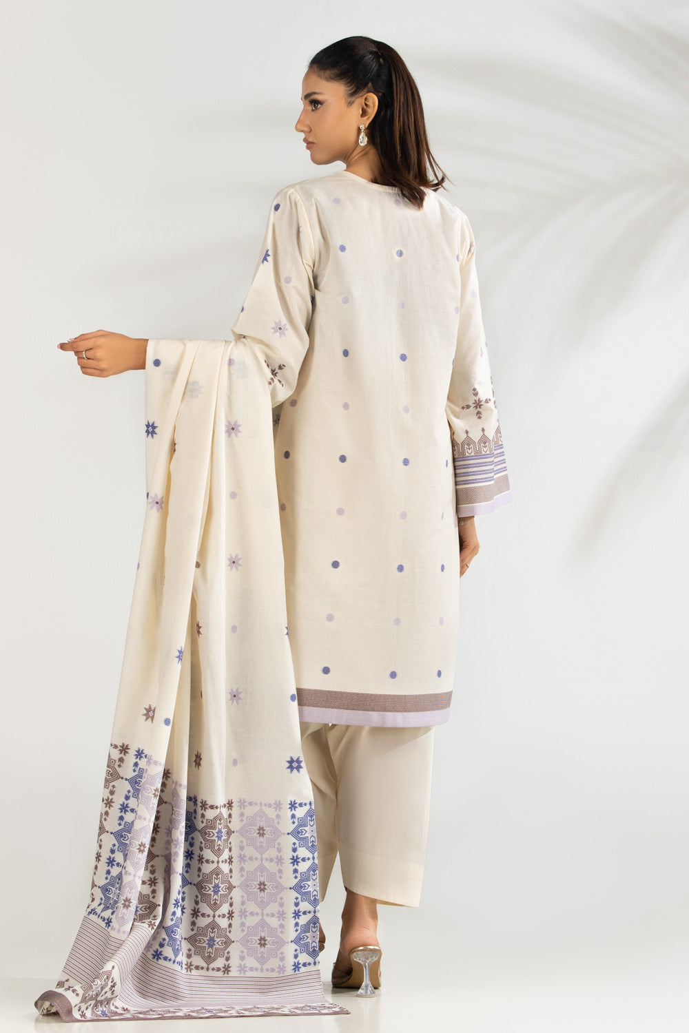 3Pc Jacquard Suit