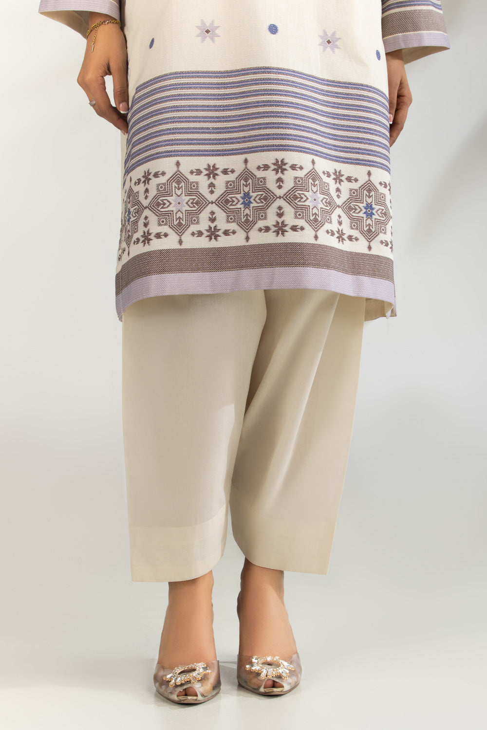 3Pc Jacquard Suit