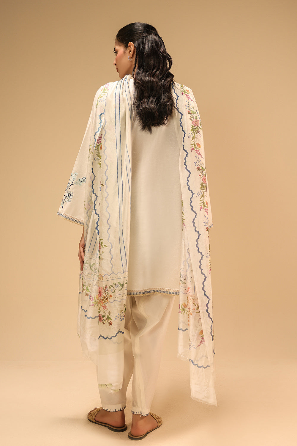 3Pc Karandi Embroidered Suit