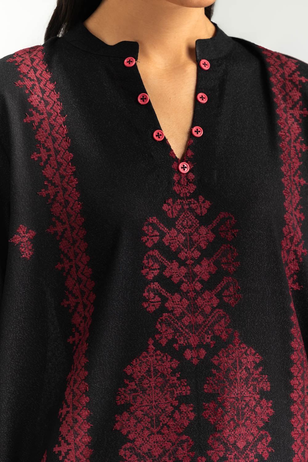3PC Karandi Jacquard Embroidered Suit