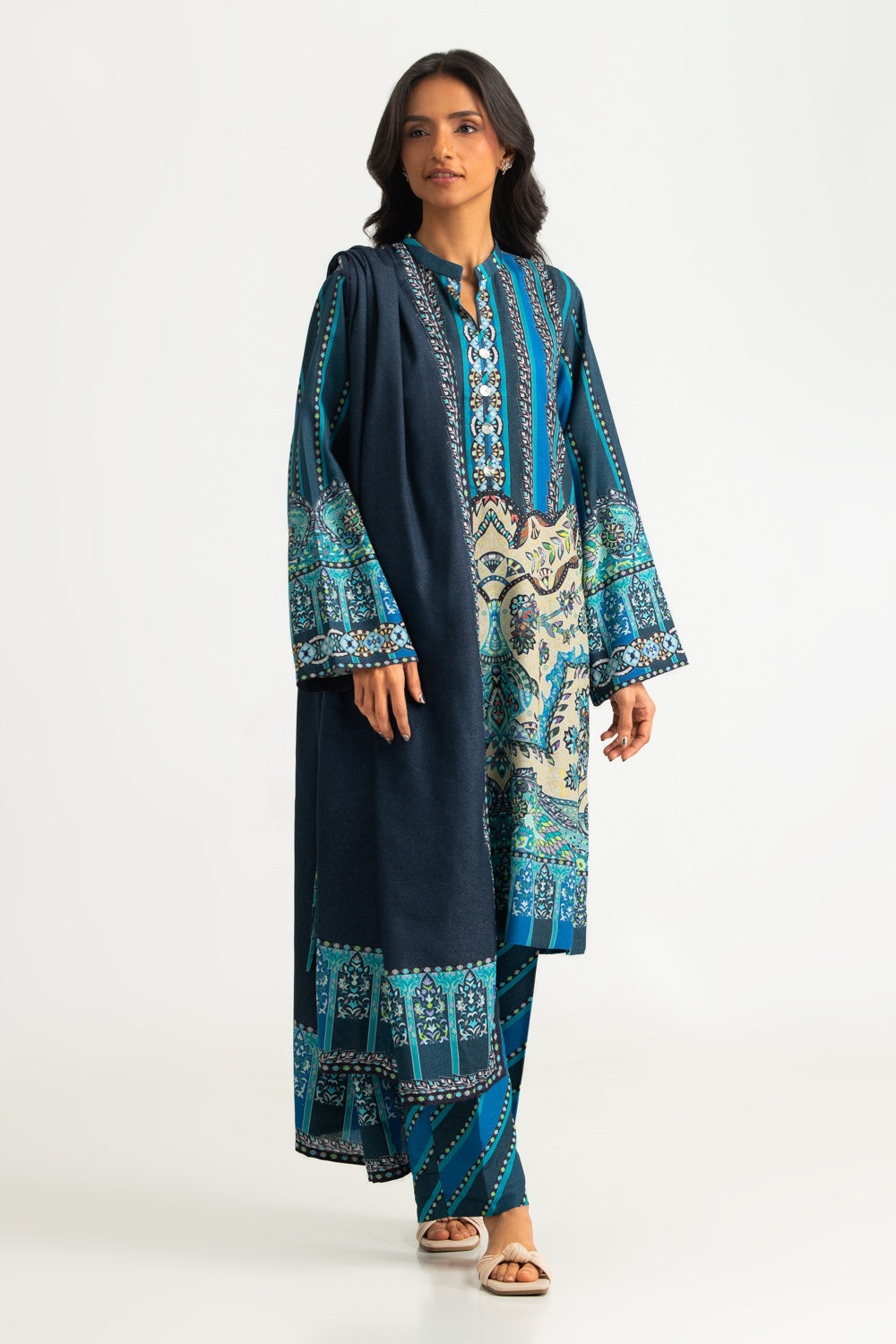 3PC Karandi Printed Suit