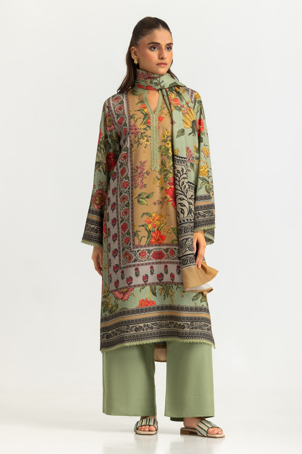 3PC Karandi Printed Suit