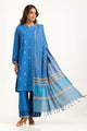 3Pc Khaddar Block Printed Suit