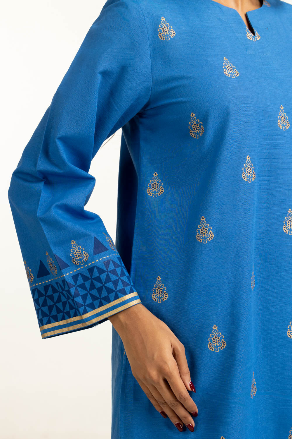 3Pc Khaddar Block Printed Suit