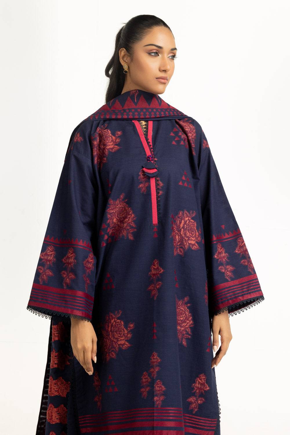 3Pc Khaddar Jacquard Suit