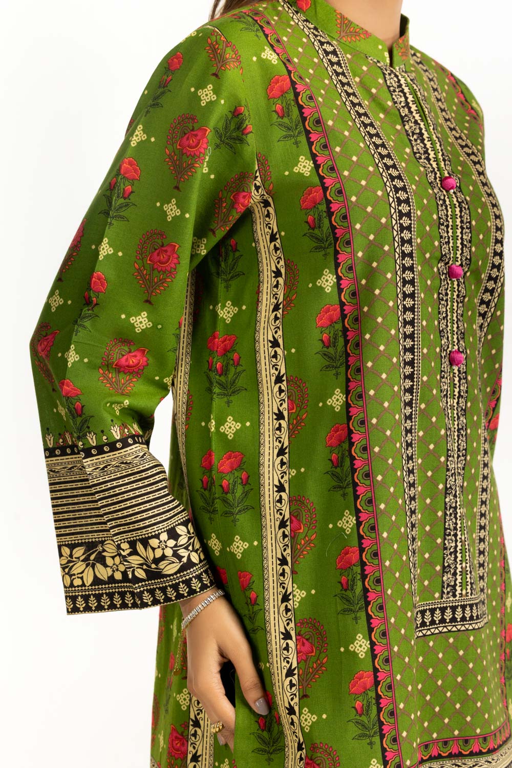 3Pc Khaddar Printed Suit