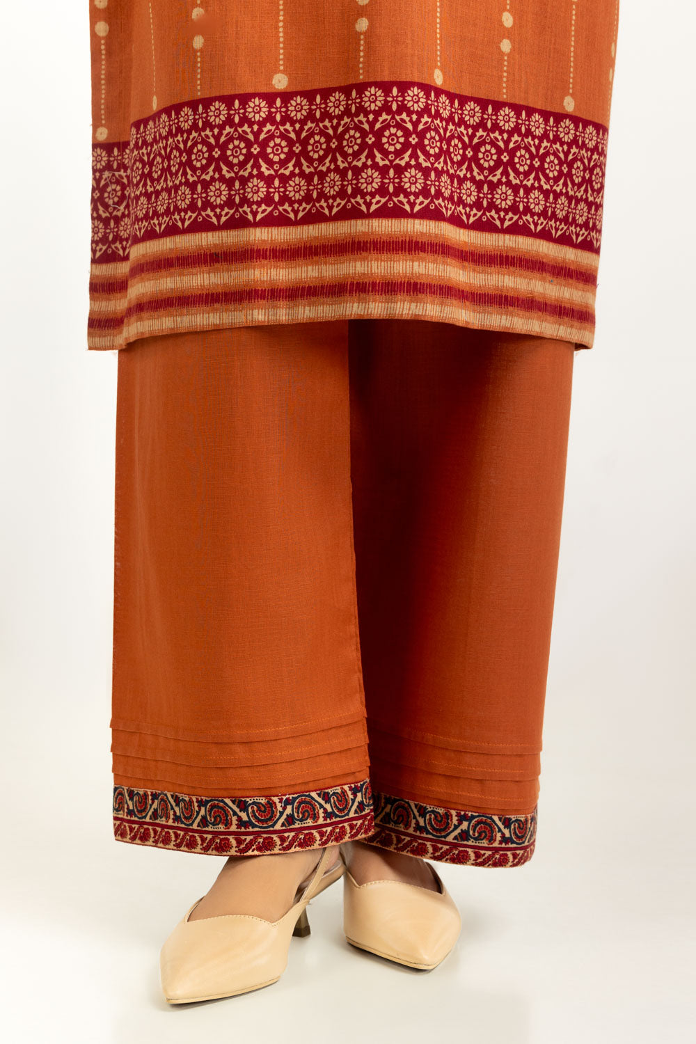 3Pc Khaddar Printed Suit