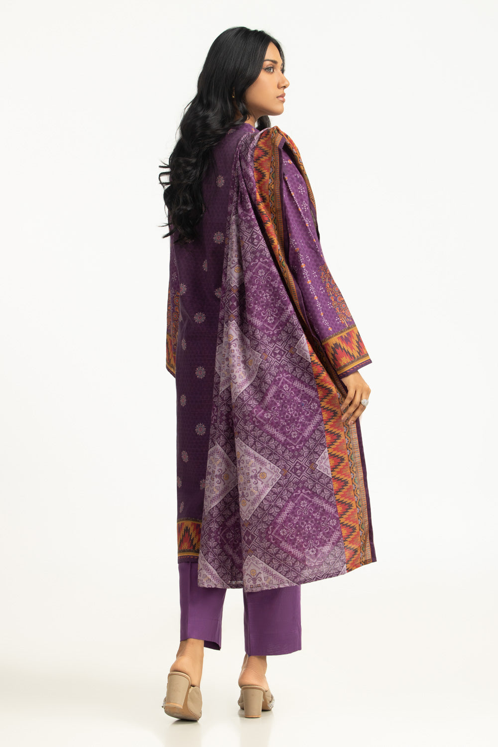 3PC Khaddar Printed Suit