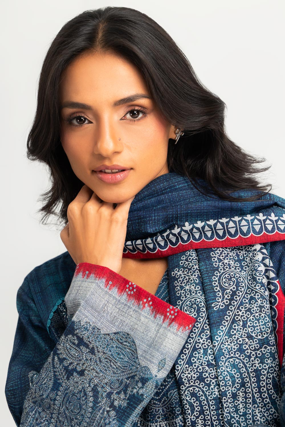 3PC Khaddar Printed Suit