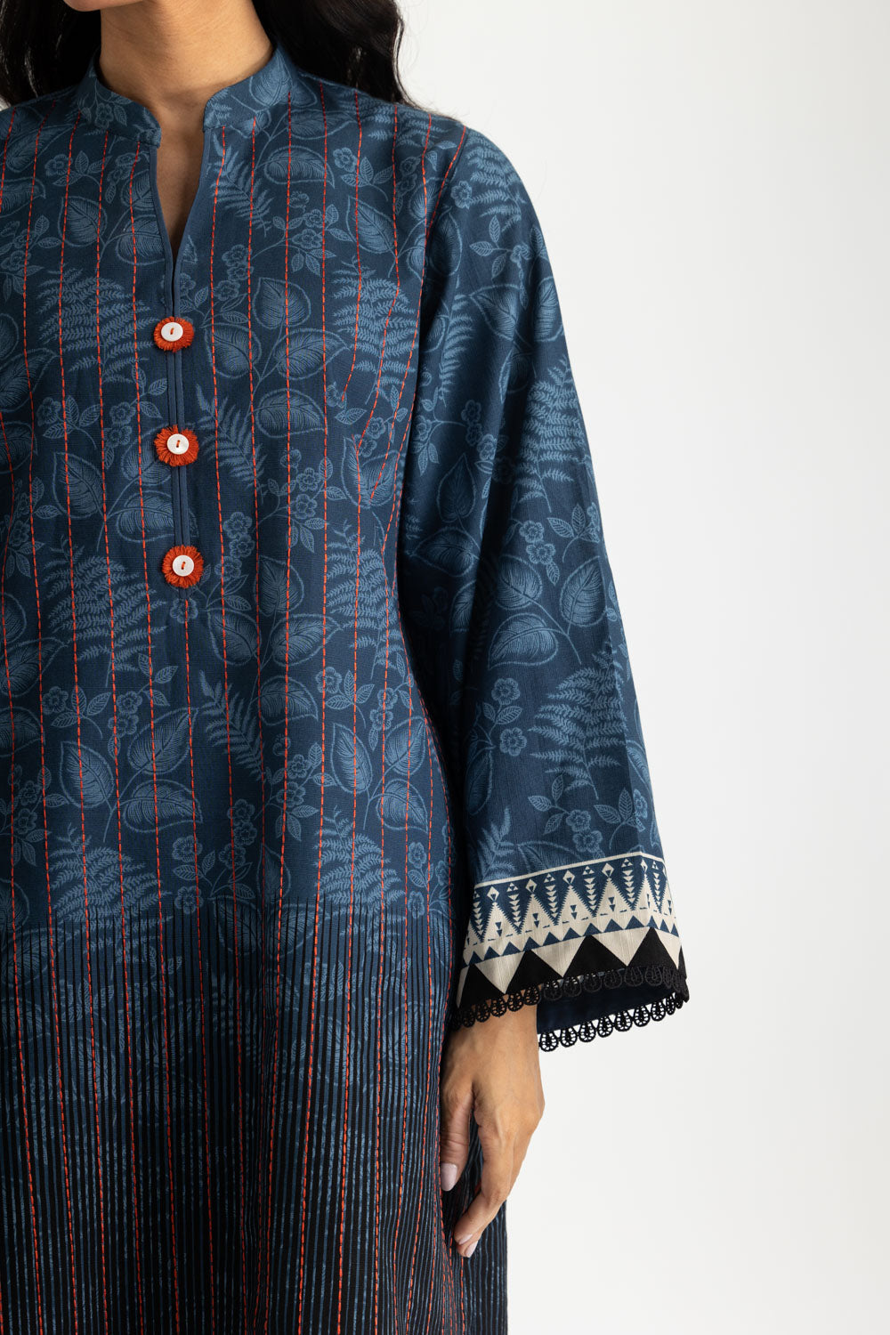 3PC Khaddar Slub Printed Suit