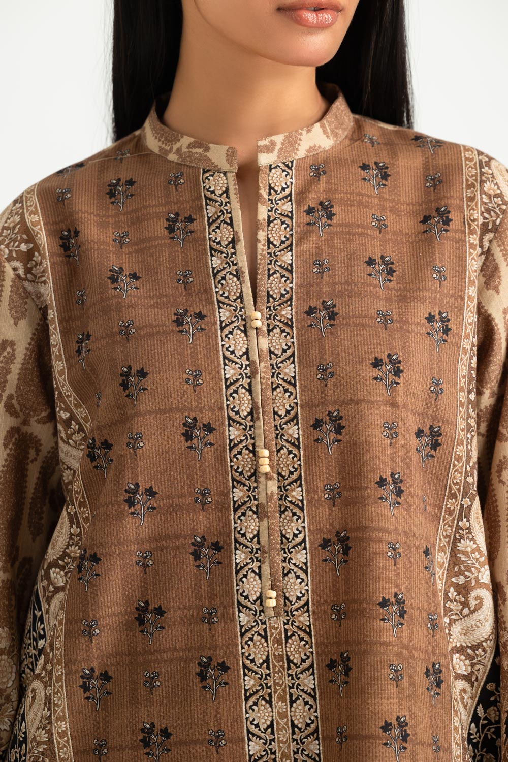 3PC Khaddar Slub Printed Suit