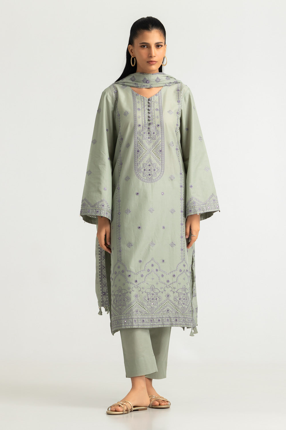 3PC Lawn Embroidered Suit