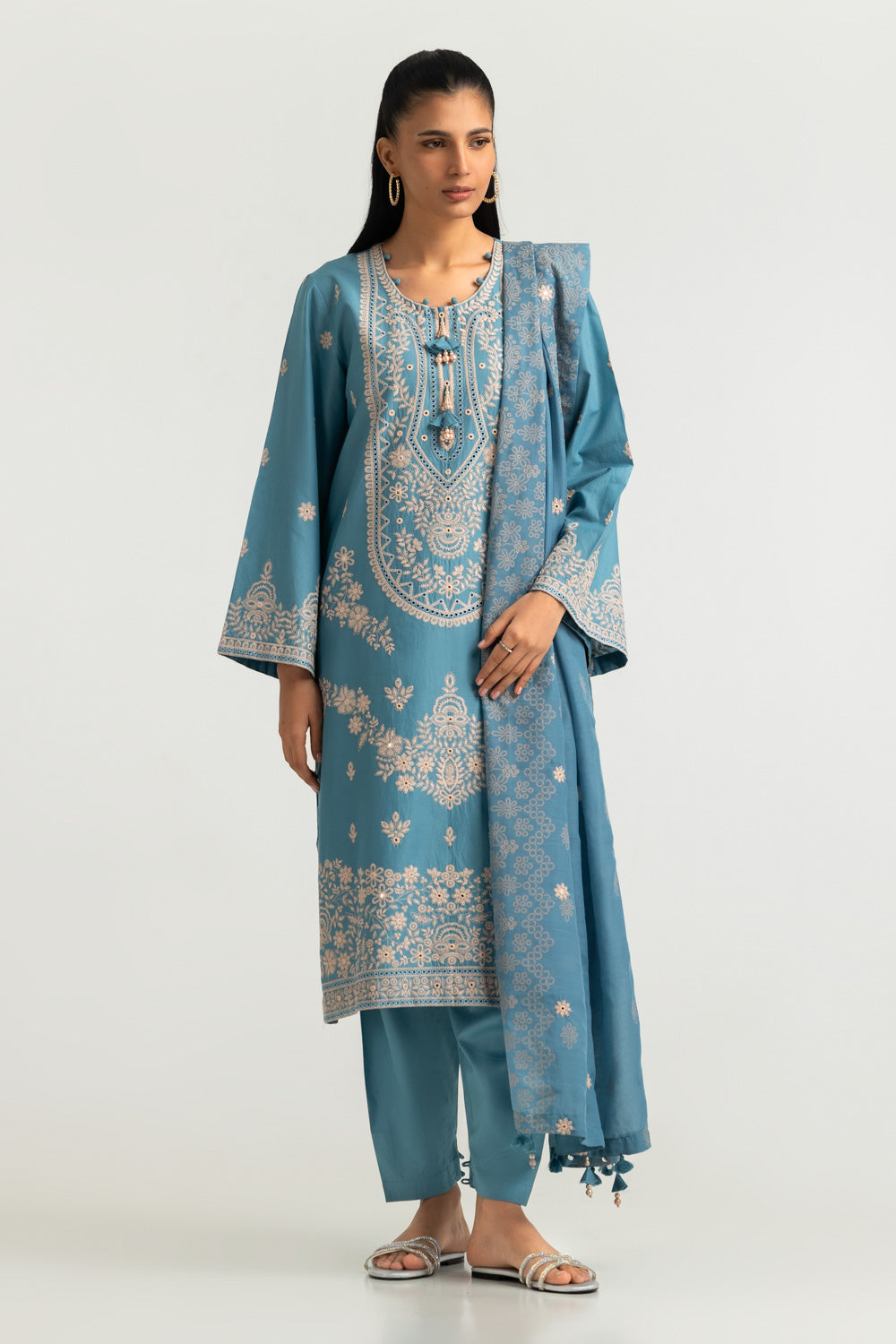 3PC Lawn Embroidered Suit