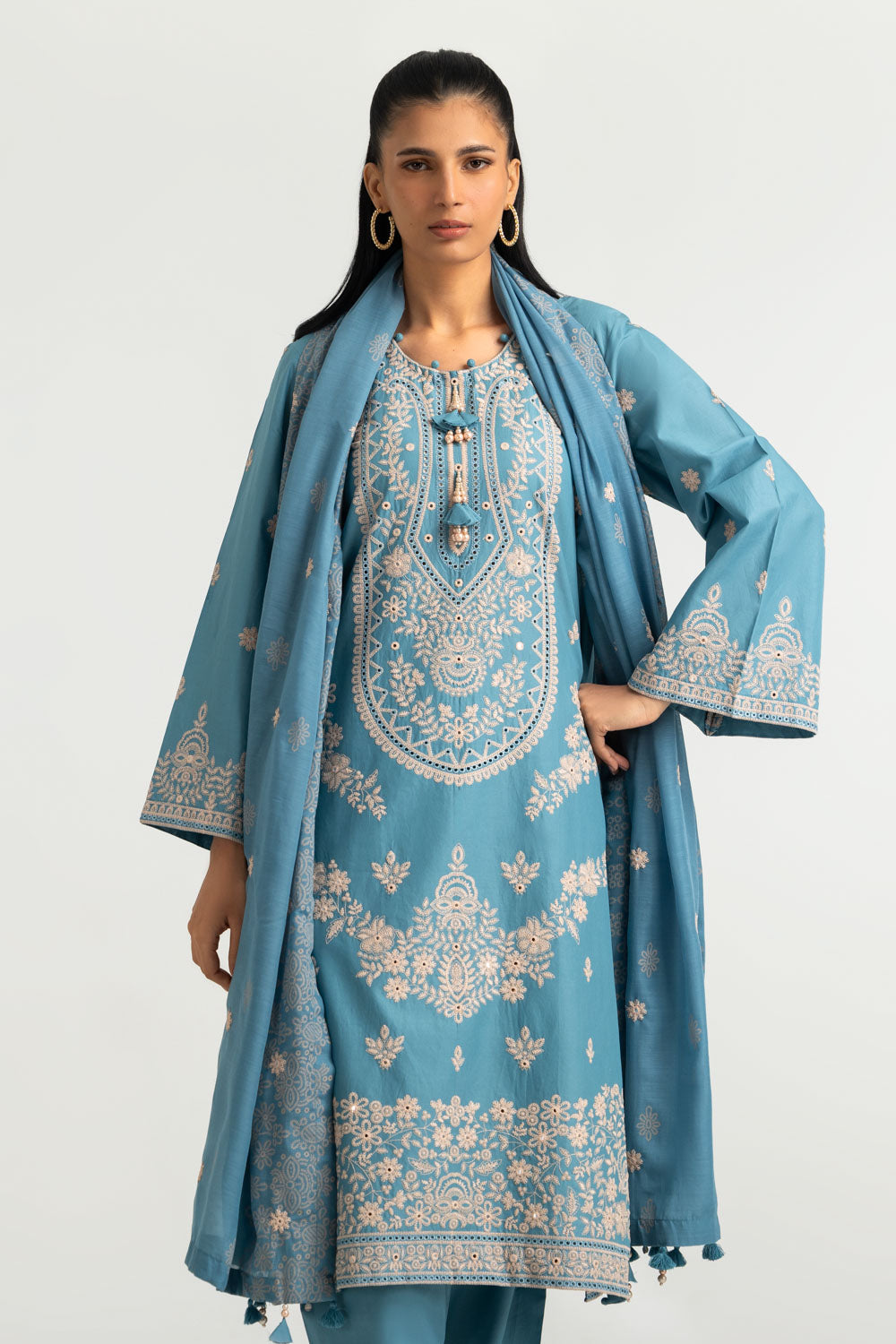 3PC Lawn Embroidered Suit