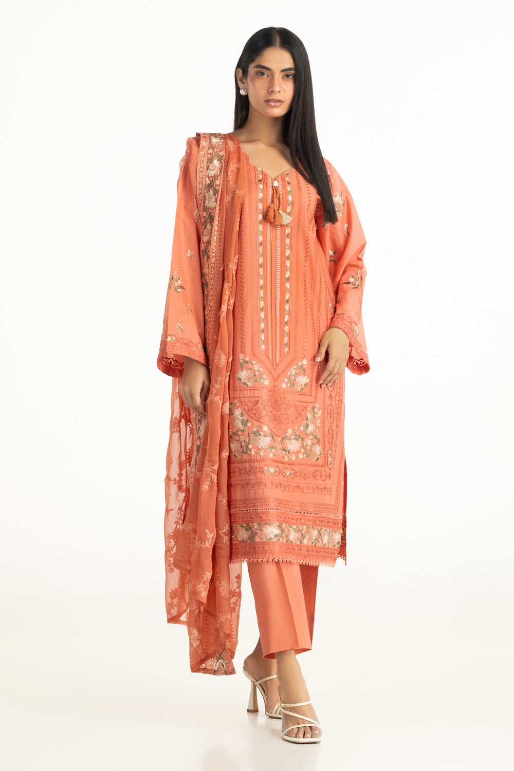 3PC Lawn Embroidered Suit