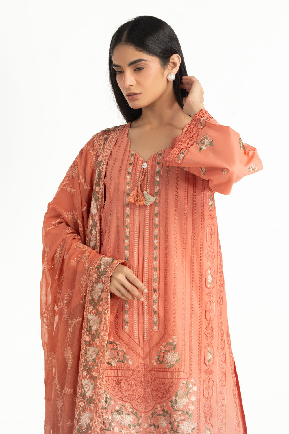 3PC Lawn Embroidered Suit