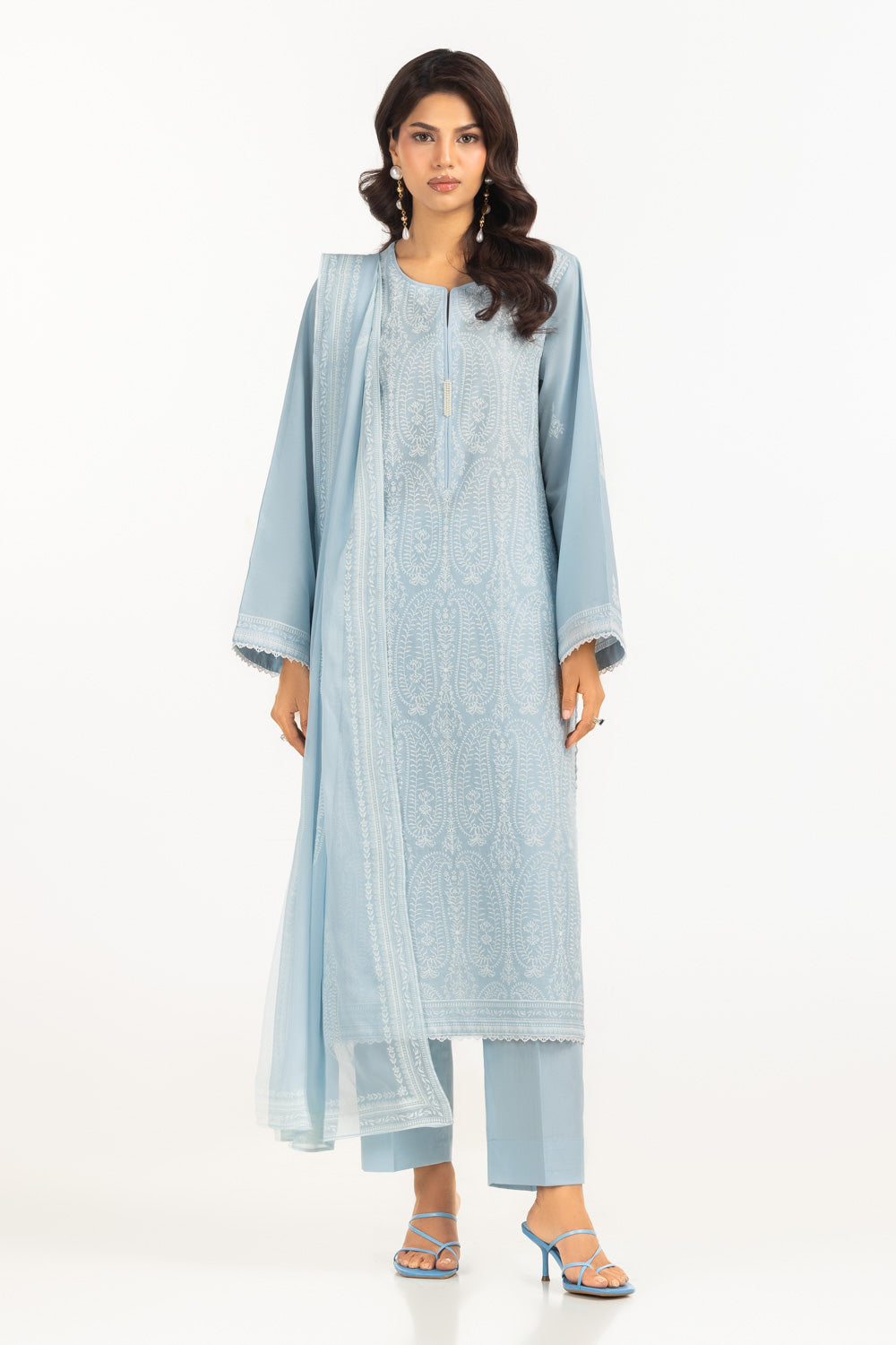3Pc Lawn Embroidered Suit