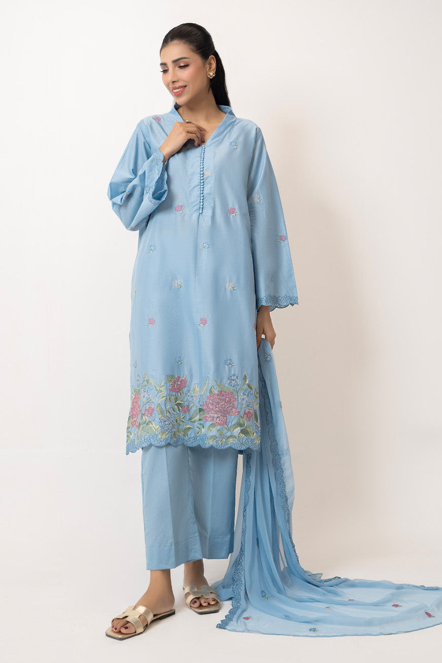 3Pc Lawn Embroidered Suit