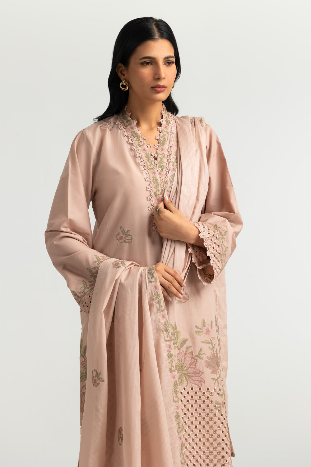 3PC Lawn Embroidered Suit - W-AP-UTS-26-481672