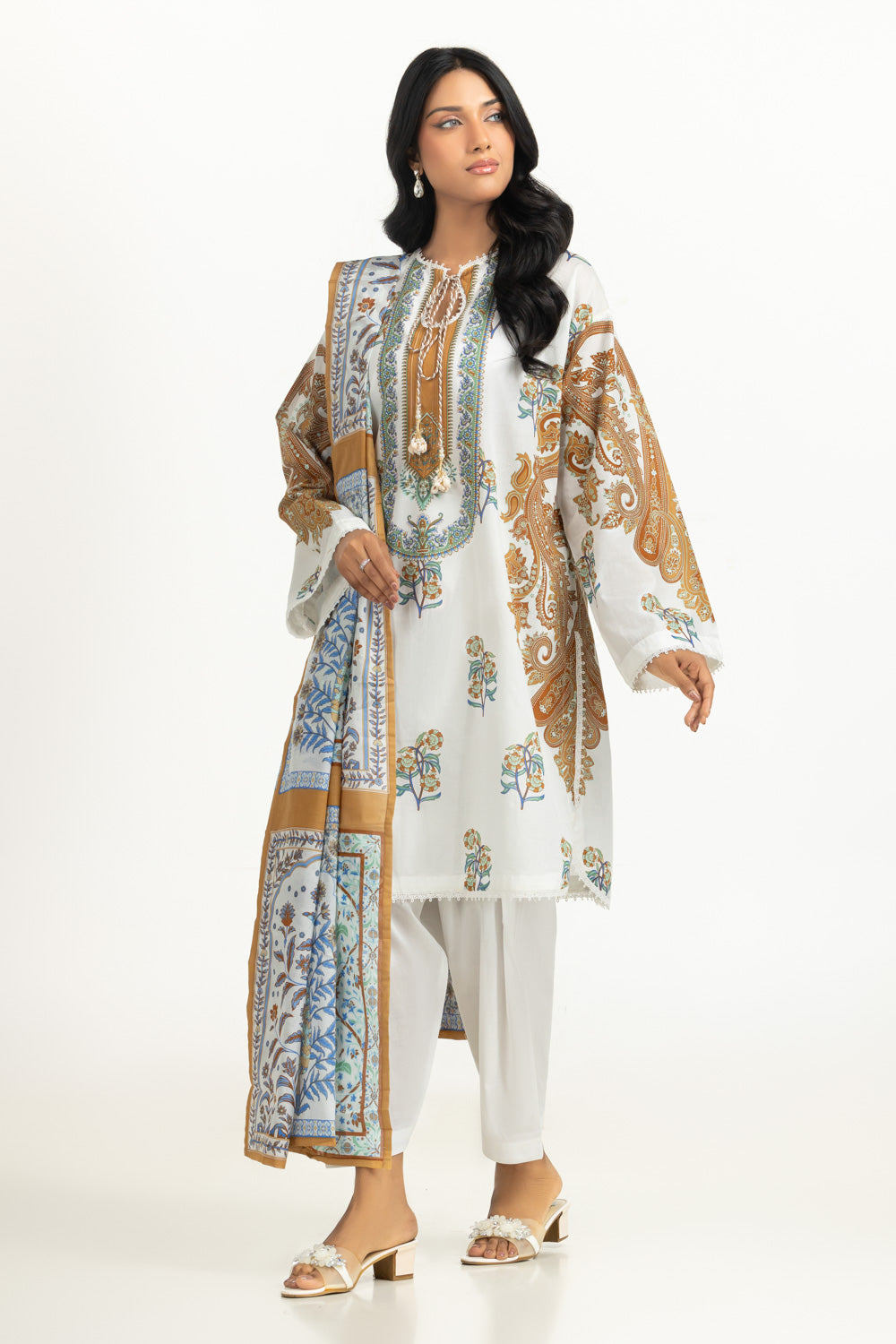 3Pc Lawn Printed Suit
