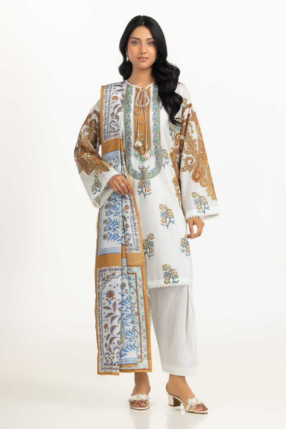 3Pc Lawn Printed Suit