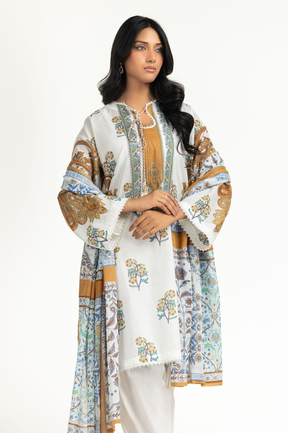 3Pc Lawn Printed Suit