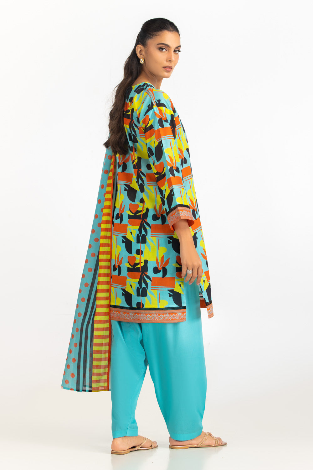 3Pc Lawn Printed Suit