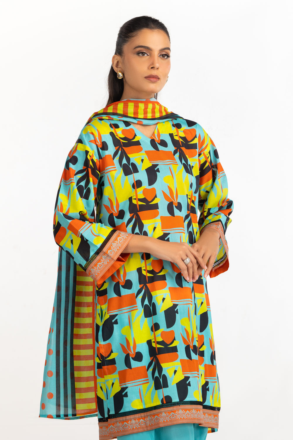 3Pc Lawn Printed Suit