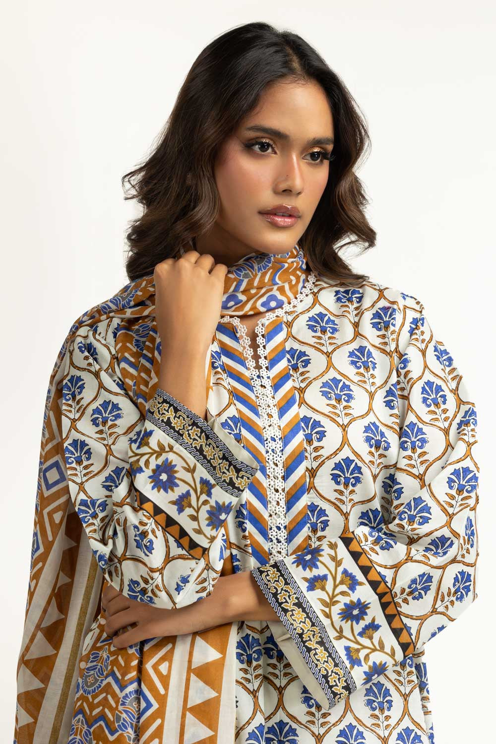3Pc Lawn Printed Suit