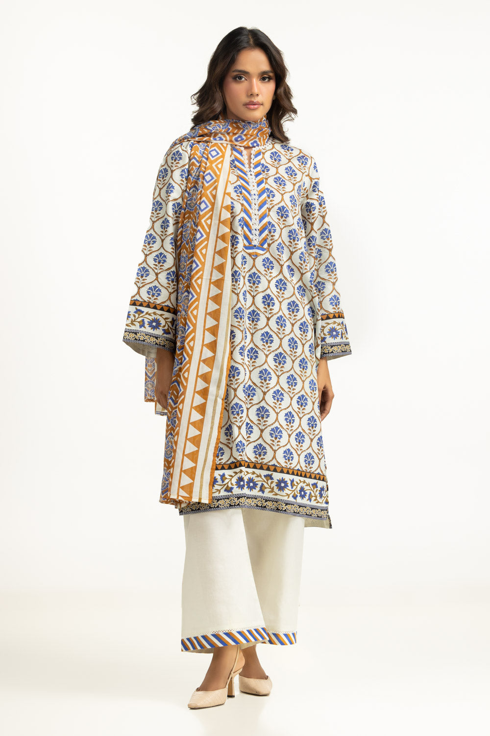 3Pc Lawn Printed Suit