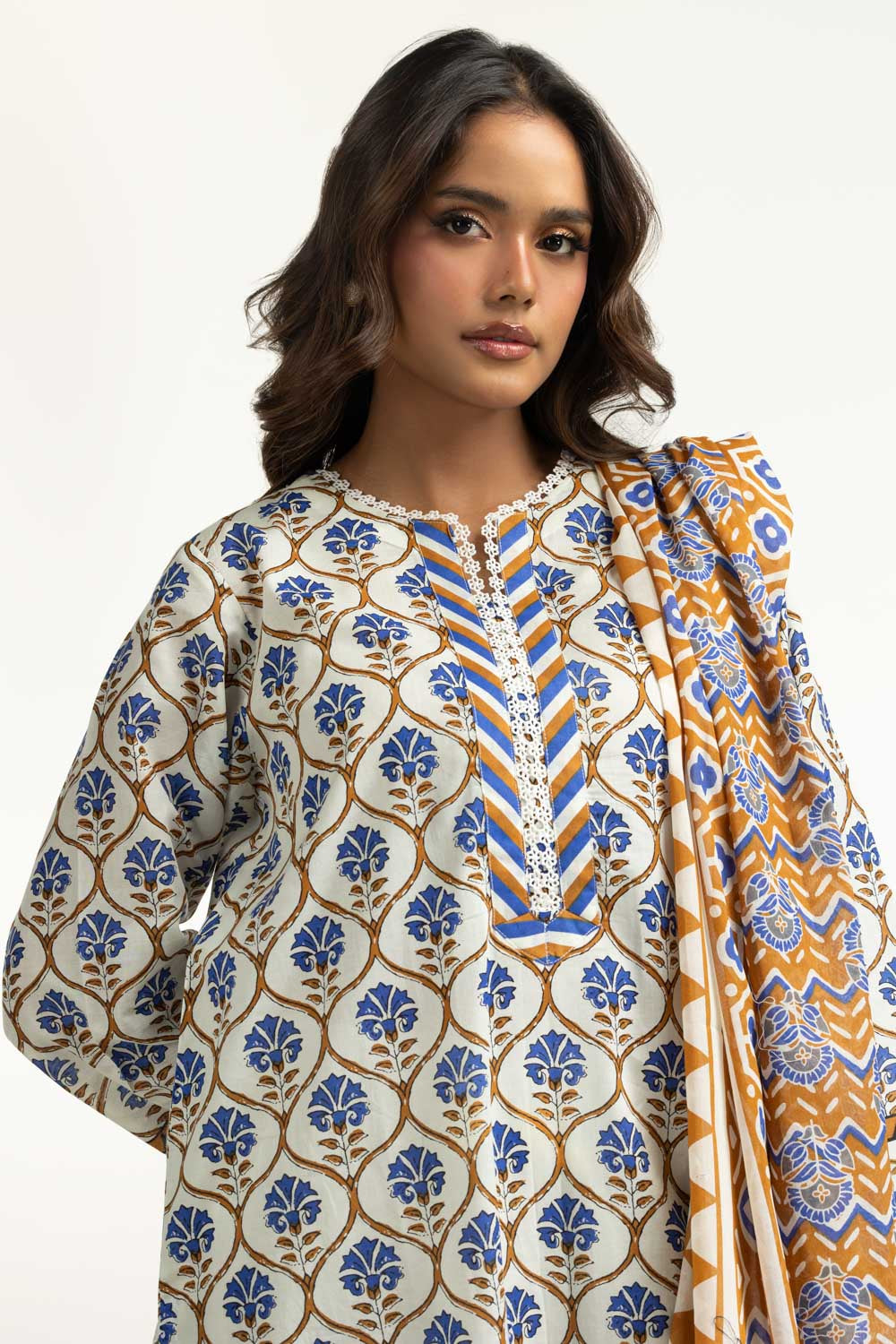 3Pc Lawn Printed Suit