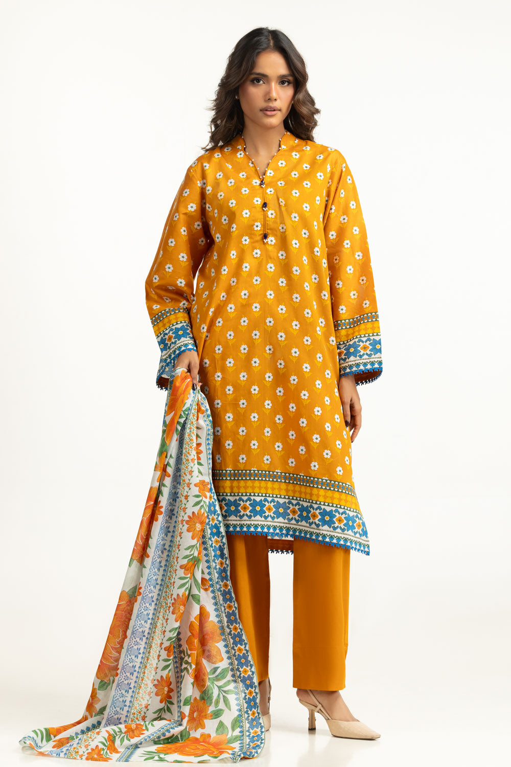 3Pc Lawn Printed Suit