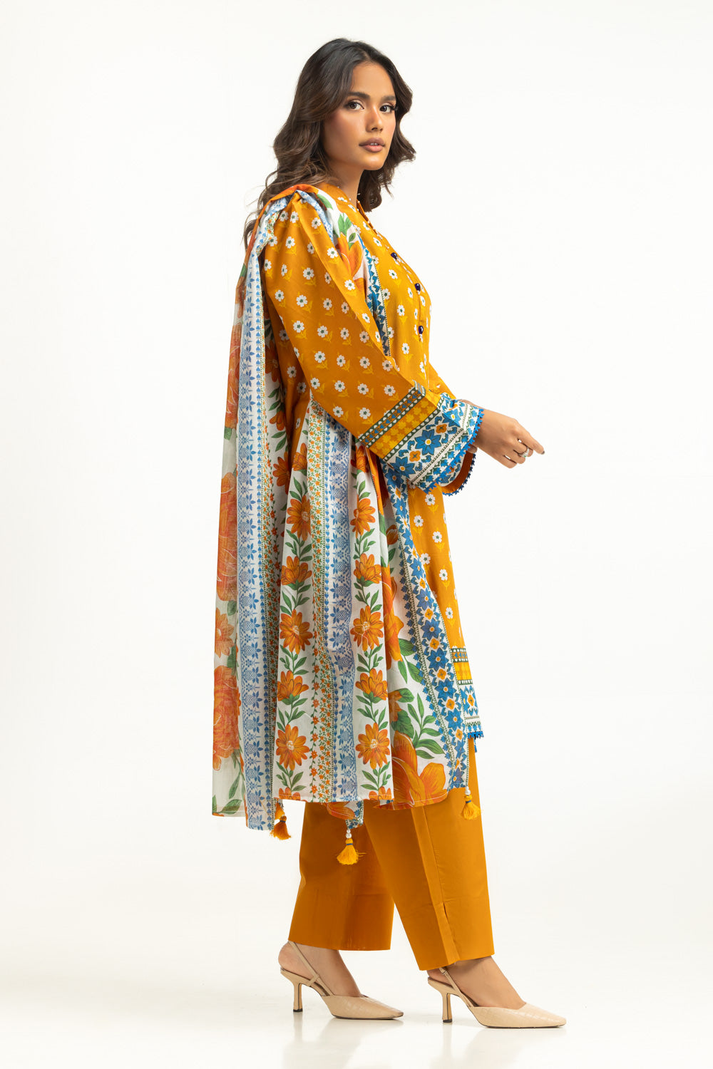 3Pc Lawn Printed Suit