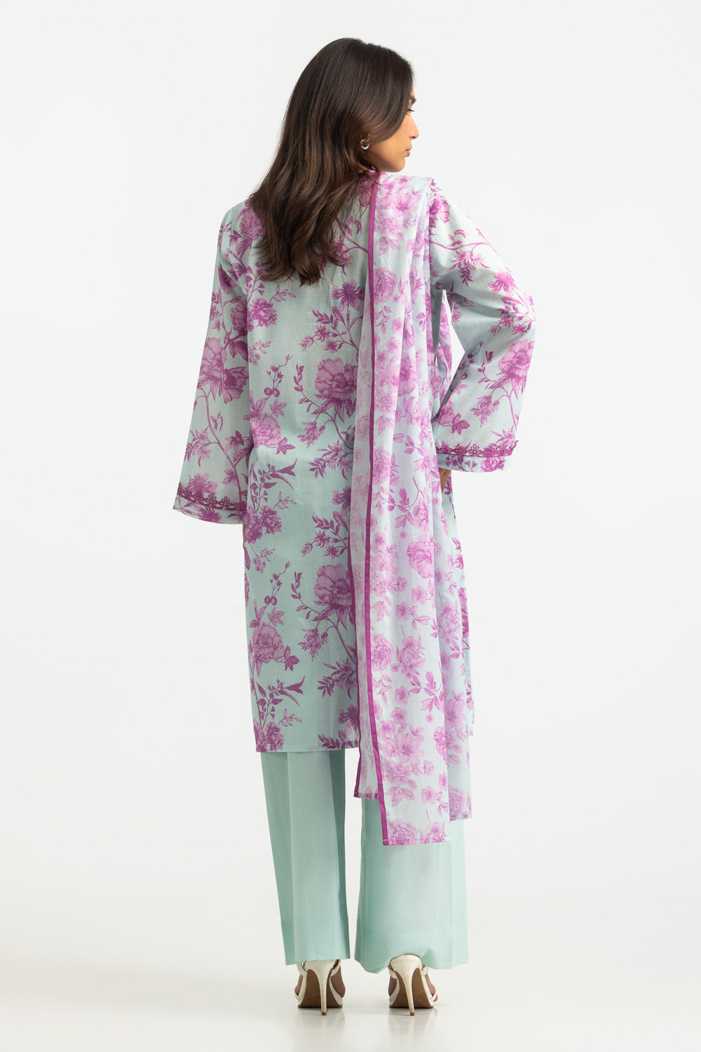 3Pc Lawn Printed Suit